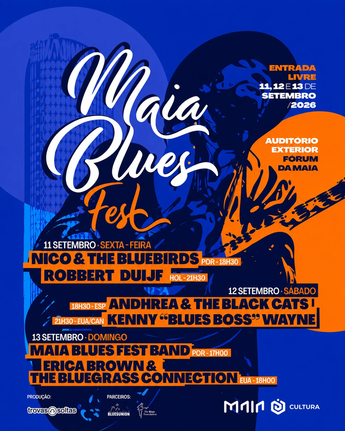 Maia Blues Fest transforma músicos da comunidade numa banda de festival Maia Blues Fest transforma músicos da comunidade numa banda de festival